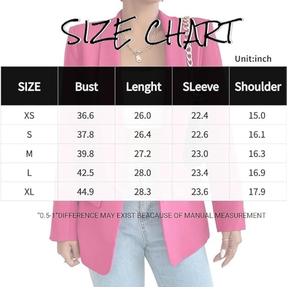 NWOT Womens Red Long Sleeve Blazer - Picture 4 of 9